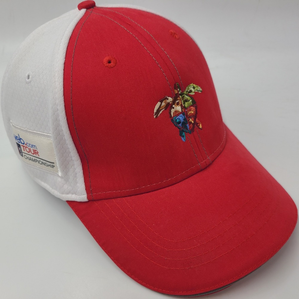 Atlantic Beach Country Club Hat Adjustable Ahead Red White Ben Kohles Turtle Men